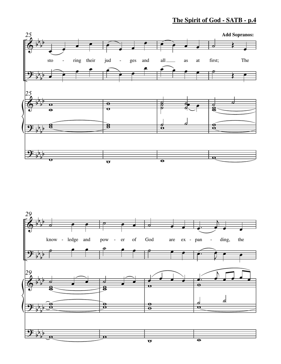 The Spirit of God (SATB) The Spirit of God (SATB) 4-Part scores gallery preview page 5