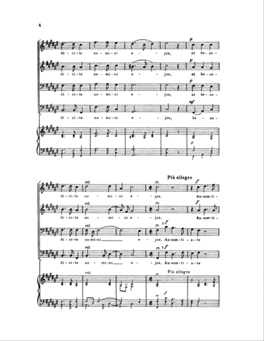 Cantate Domino (O Sing Unto the Lord) TTBB scores gallery preview page 3