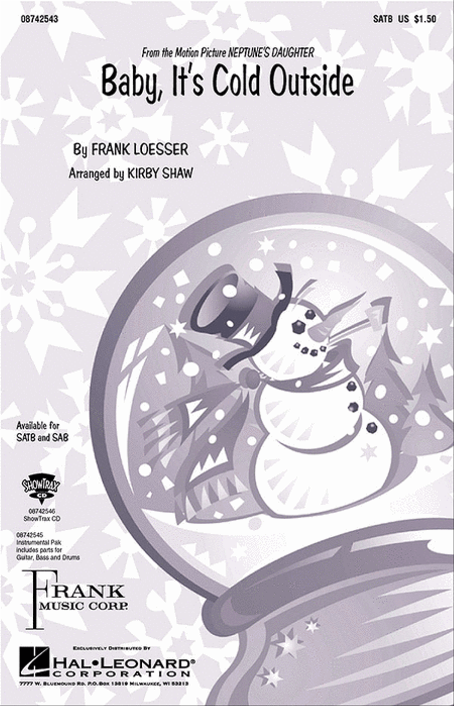 Baby, It's Cold Outside 4-Part scores gallery preview page 1