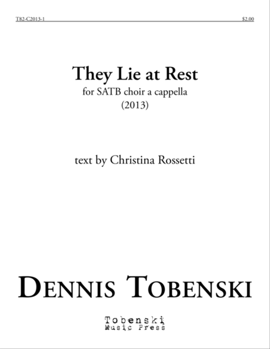 They Lie at Rest 4-Part scores gallery preview page 1