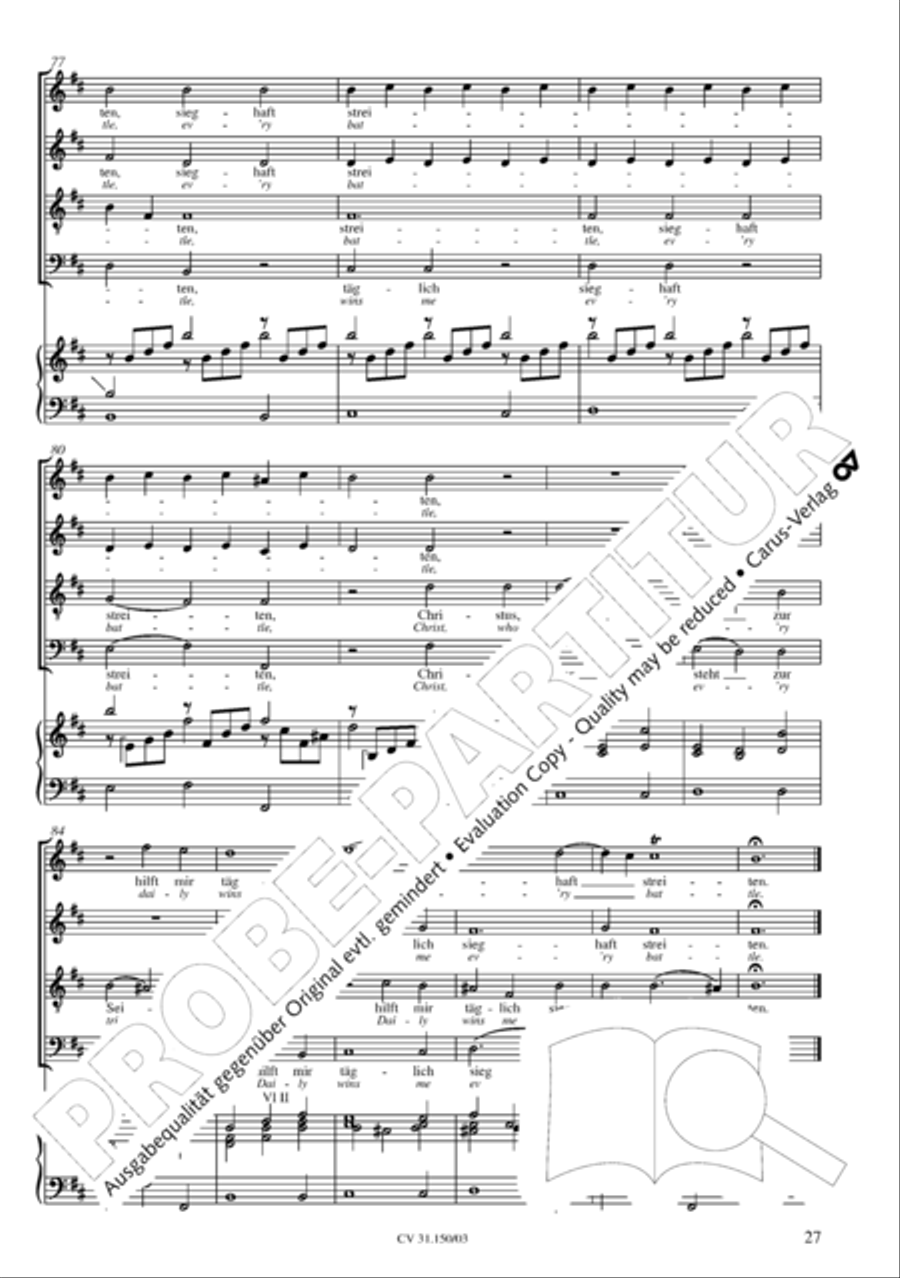 O my Lord, I long for thee (Nach dir, Herr, verlanget mich) 4-Part scores gallery preview page 28