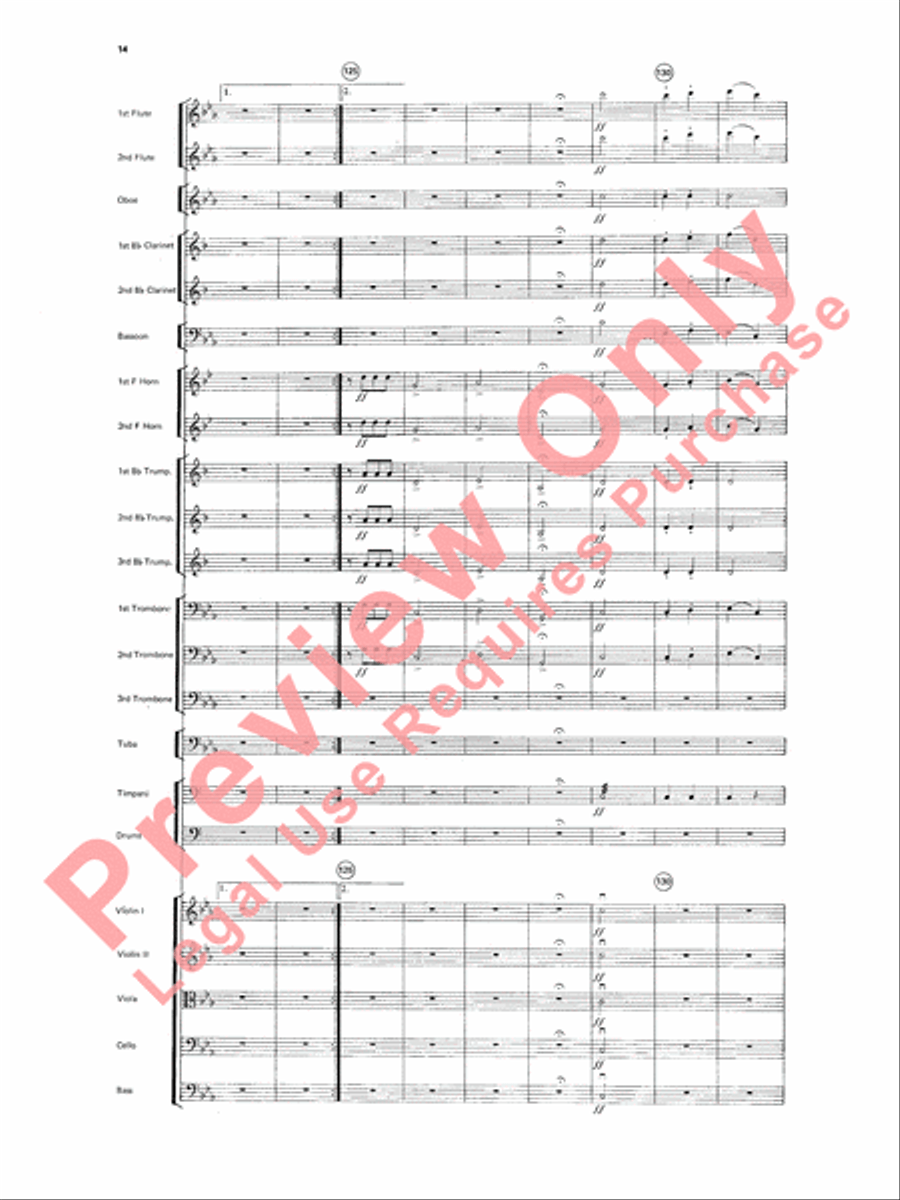 Beethoven's Symphony No. 5, 1st Movement Full Orchestra scores gallery preview page 17