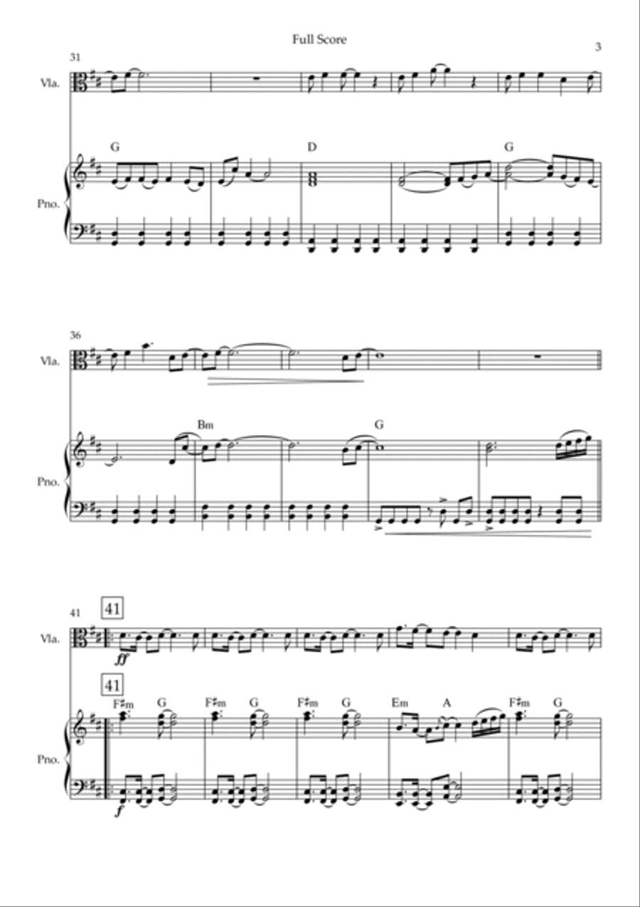 Without You Viola scores gallery preview page 3