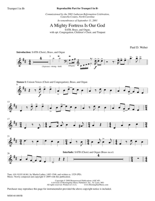 A Mighty Fortress Is Our God (Instrumental Parts)