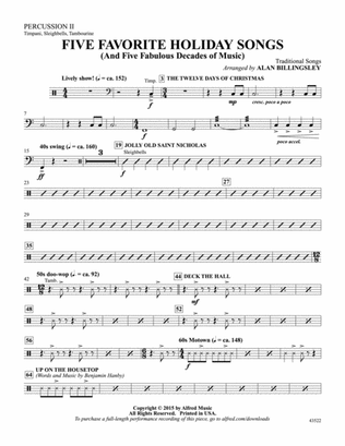 Five Favorite Holiday Songs: Percussion 2