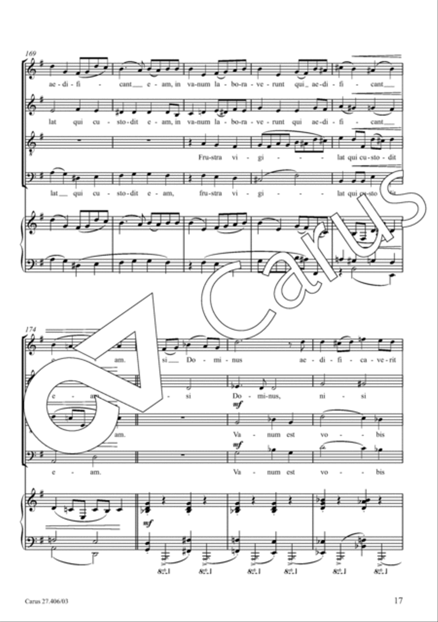 Nisi Dominus 4-Part scores gallery preview page 18