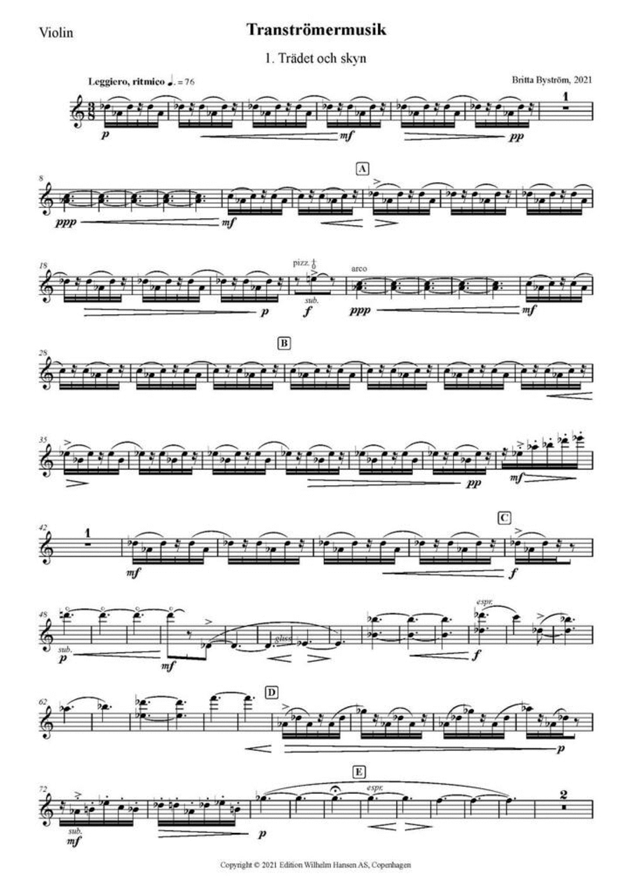 Tranströmermusik String Trio scores gallery preview page 1