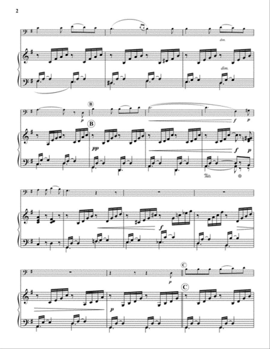 On Wings of Song Euphonium scores gallery preview page 2