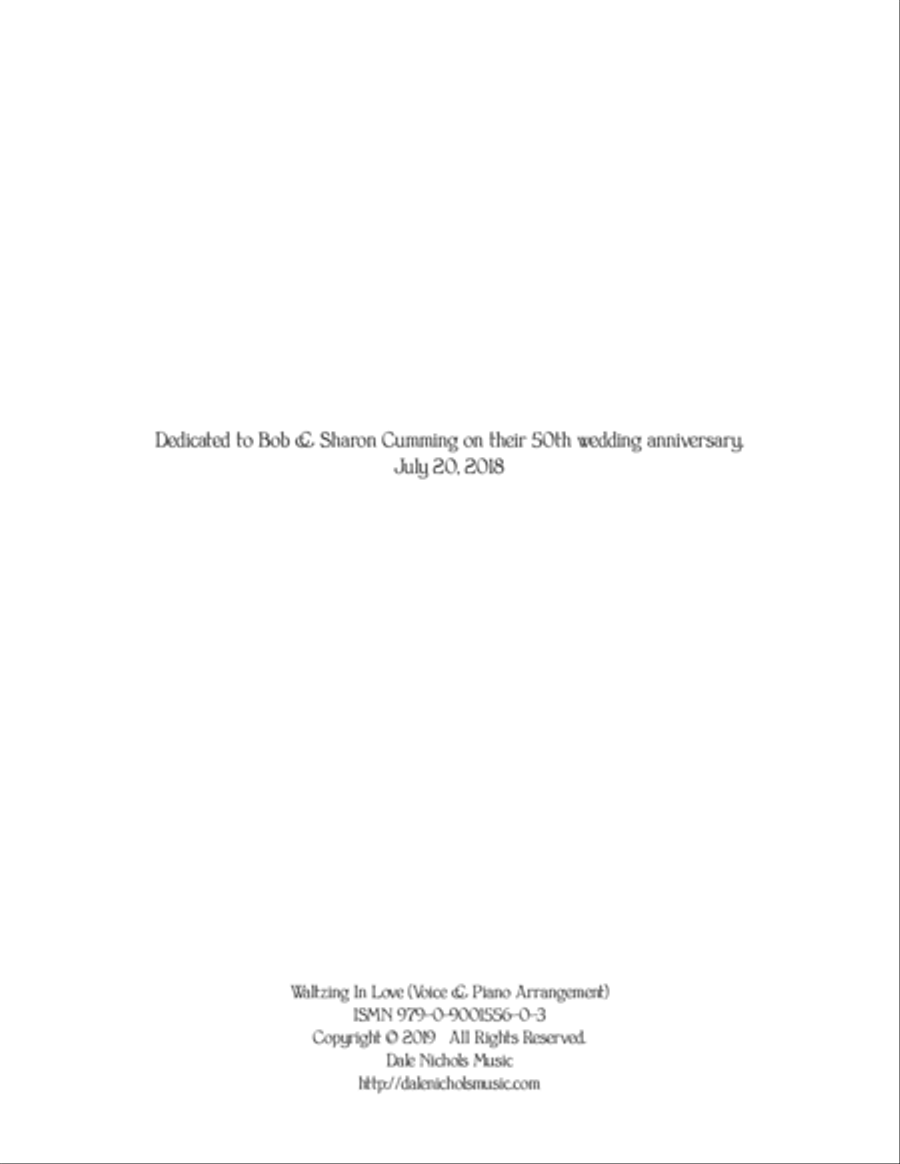 Waltzing In Love Voice scores gallery preview page 2