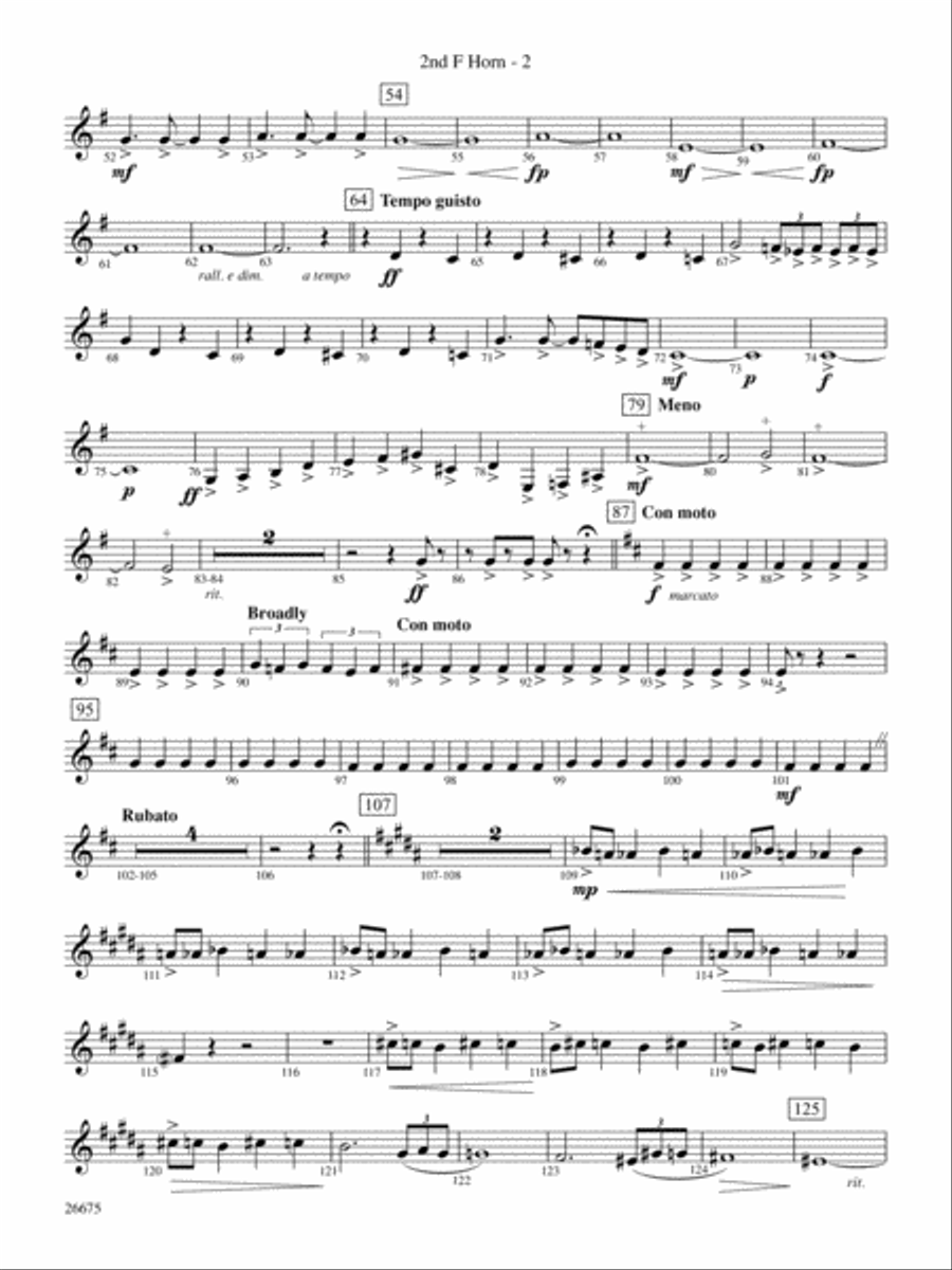 Rhapsody in Blue: 2nd F Horn Full Orchestra scores gallery preview page 2