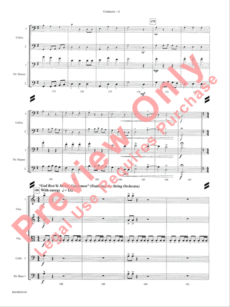 Christmas in the Round (A Holiday Prism for String Orchestra) String Orchestra scores gallery preview page 13