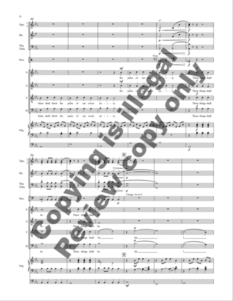 Every Life Shall Be a Song (Organ/Full Score) Choir scores gallery preview page 5