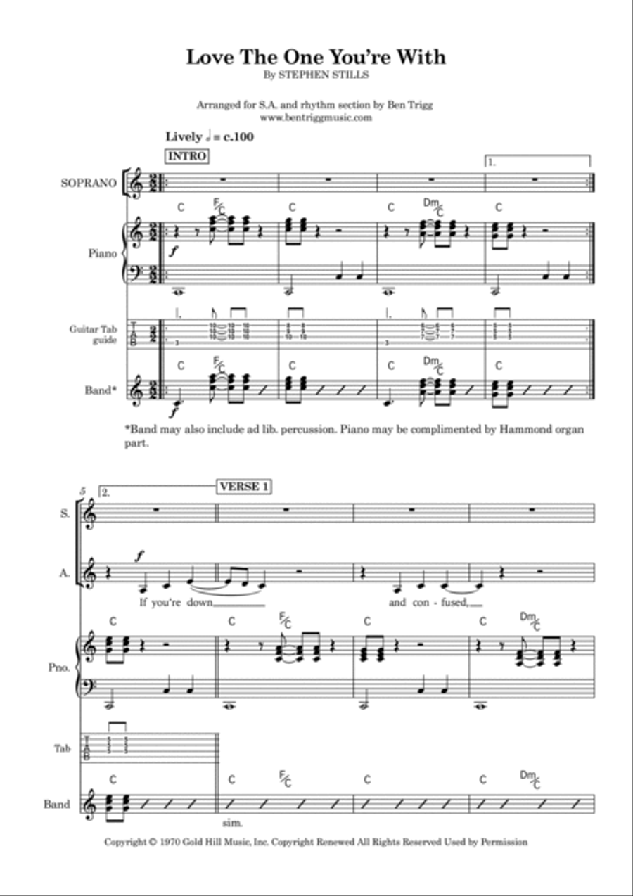 Love The One You're With SA scores gallery preview page 3