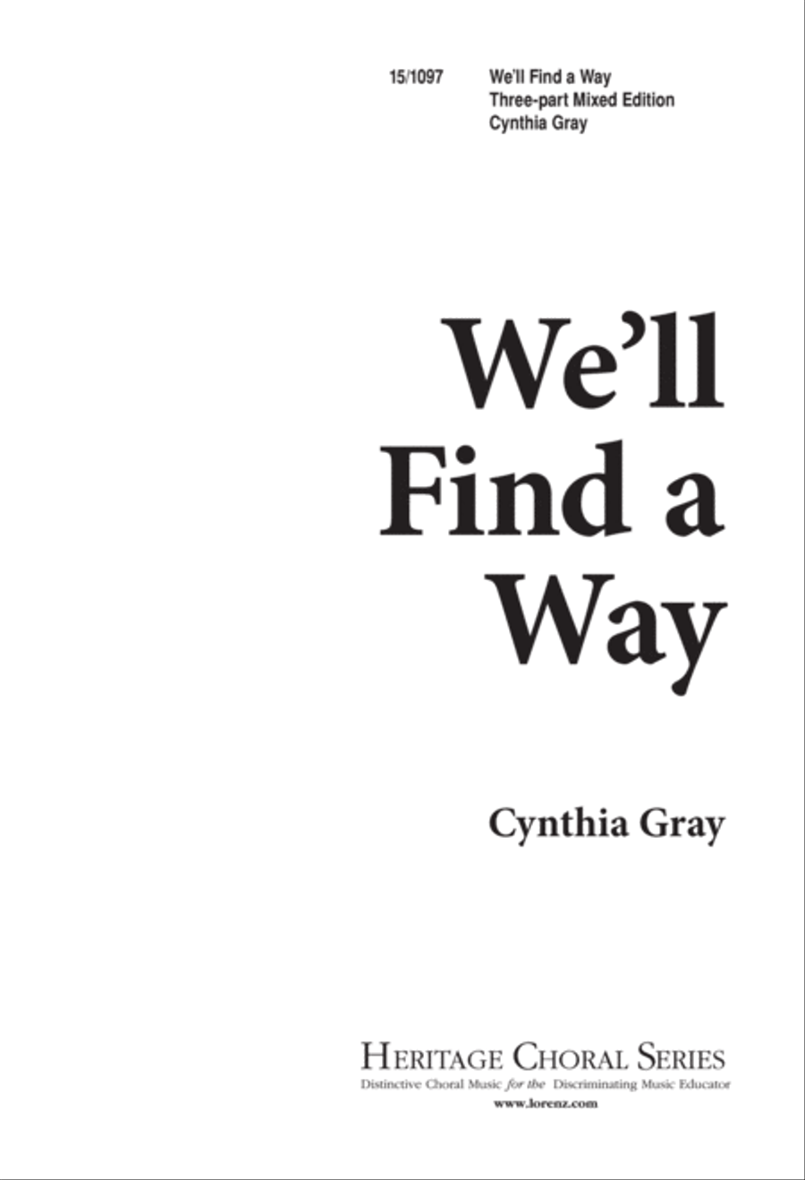 We'll Find a Way 3-Part scores gallery preview page 1