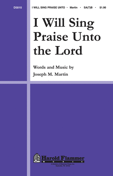 I Will Sing Praise Unto the Lord image number null