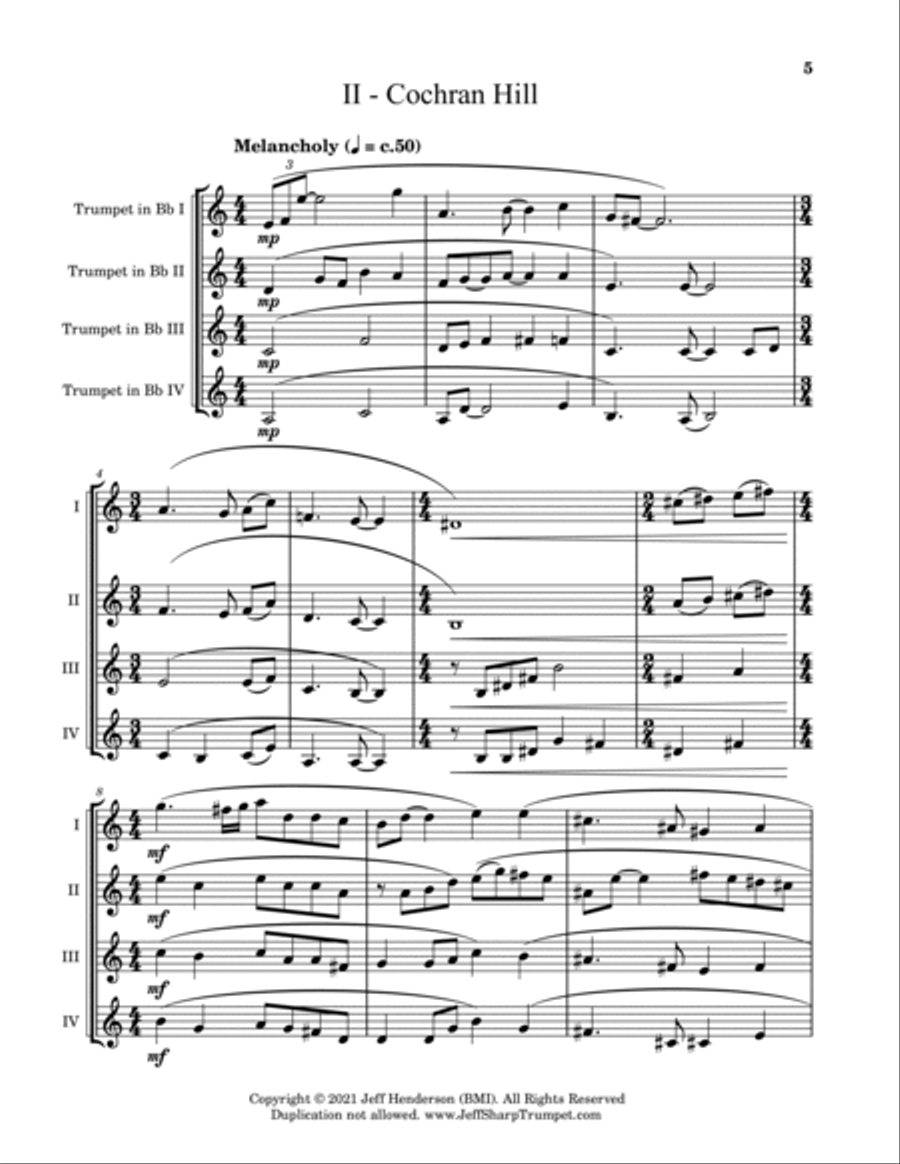 Quartet for Life Brass Ensemble scores gallery preview page 6