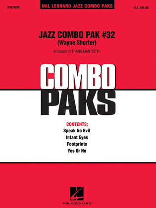 Book cover for Jazz Combo Pak #32 – Wayne Shorter