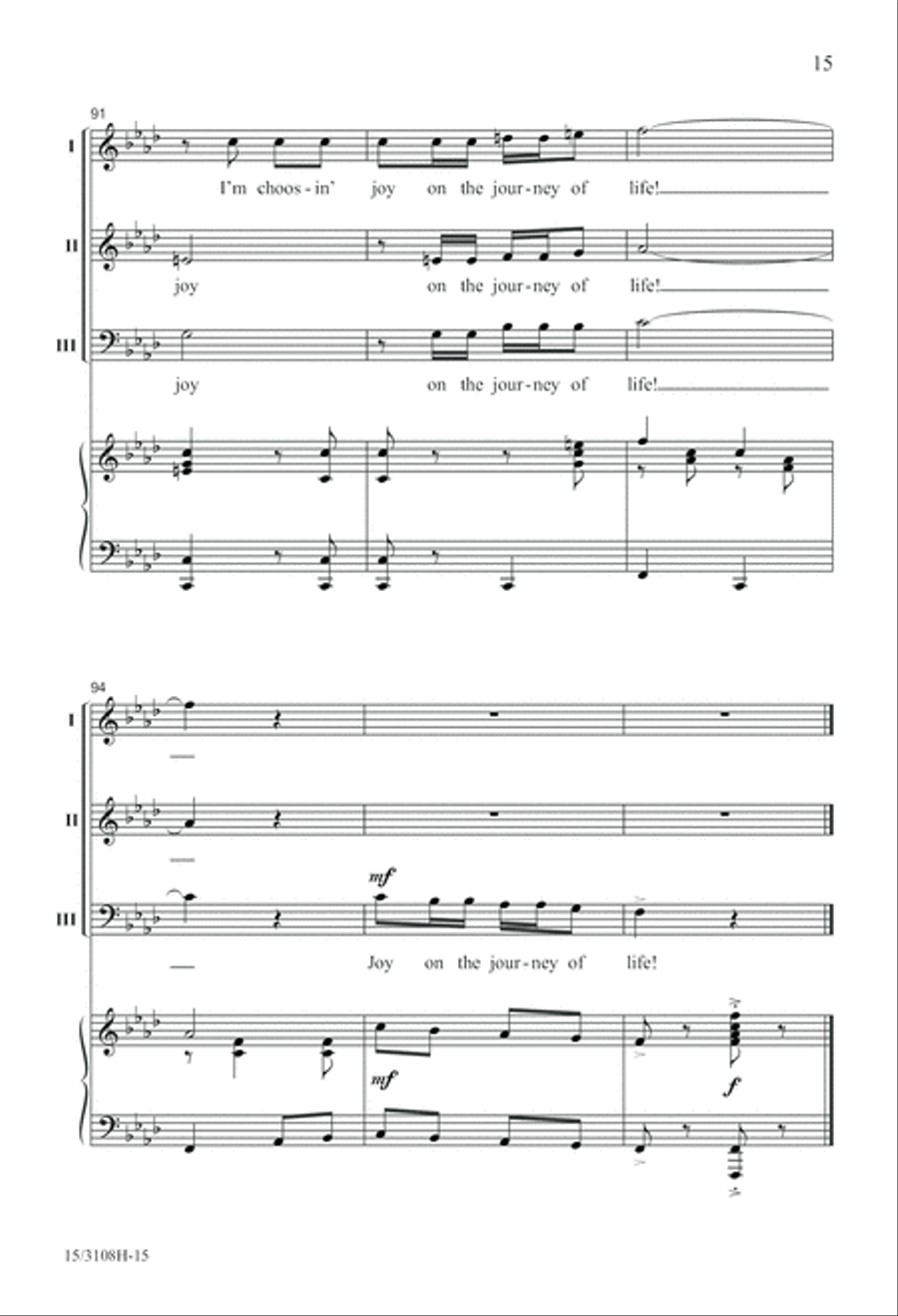 Joy On the Journey of Life 3-Part scores gallery preview page 15