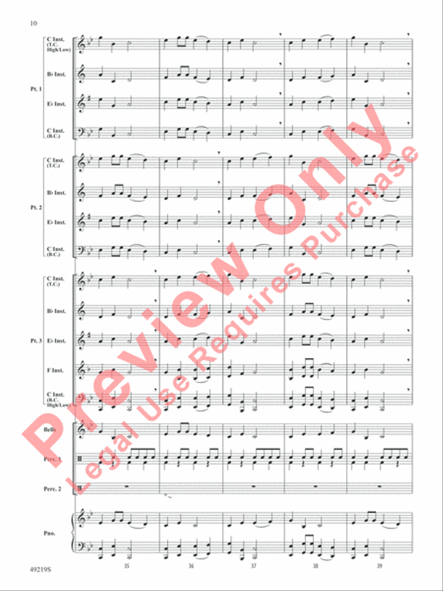 Dragon Dance Concert Band scores gallery preview page 11