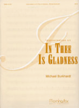 Book cover for In Thee Is Gladness