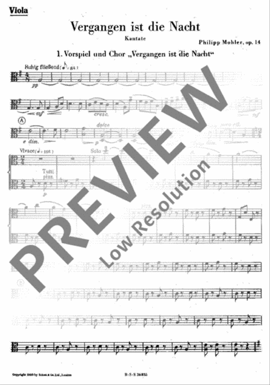 Vergangen ist die Nacht Vergangen ist die Nacht Viola scores gallery preview page 2