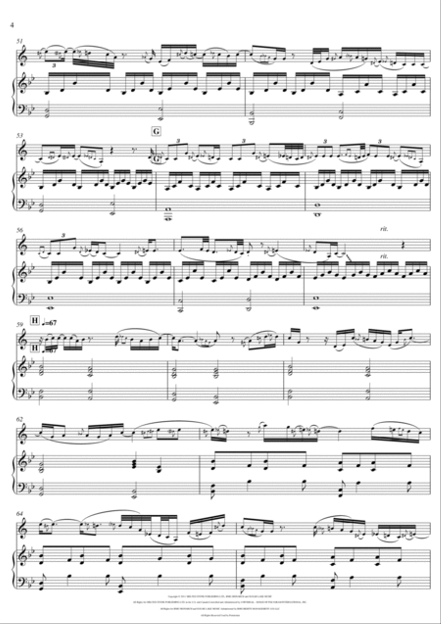 Someone Like You Clarinet Solo scores gallery preview page 4