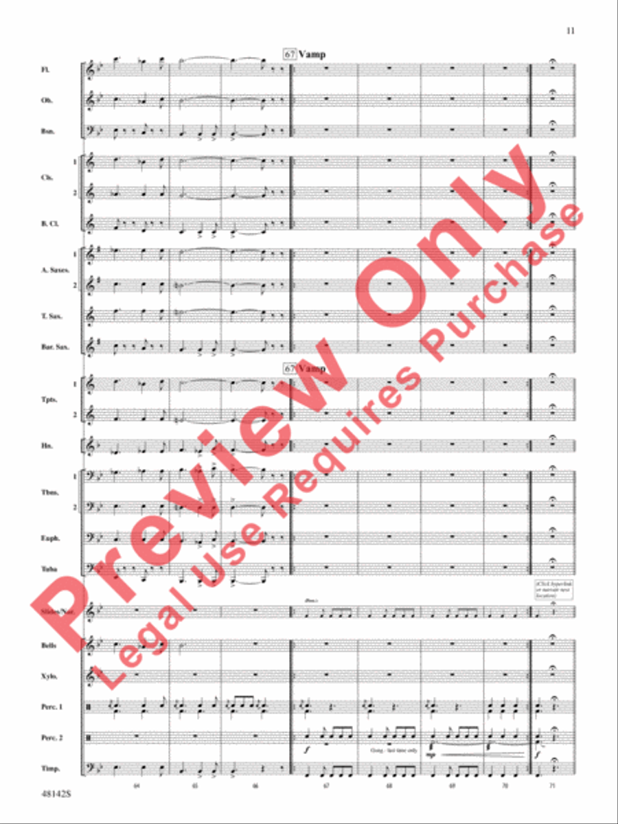 Band of Heroes Concert Band scores gallery preview page 12