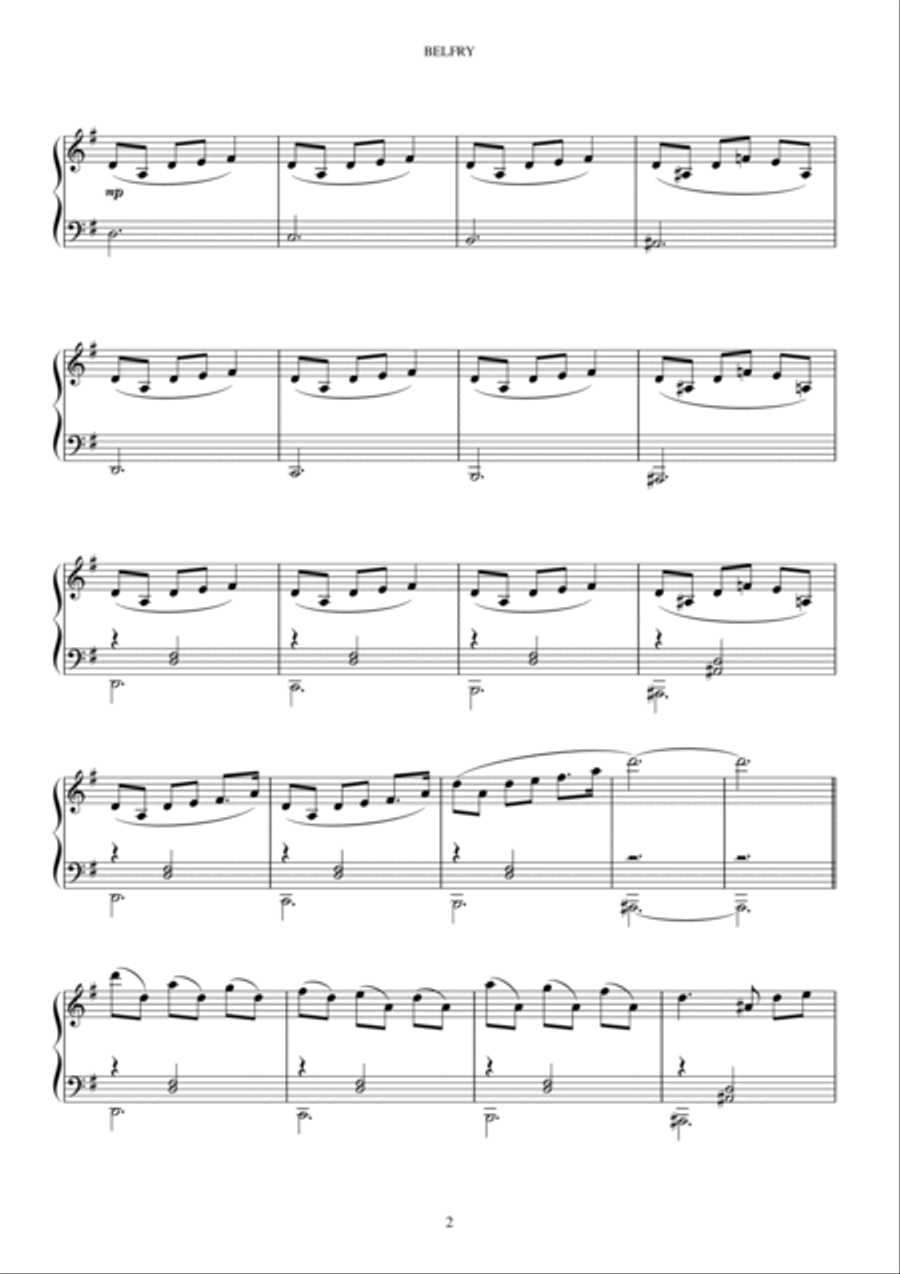 BELFRY Piano Solo scores gallery preview page 3