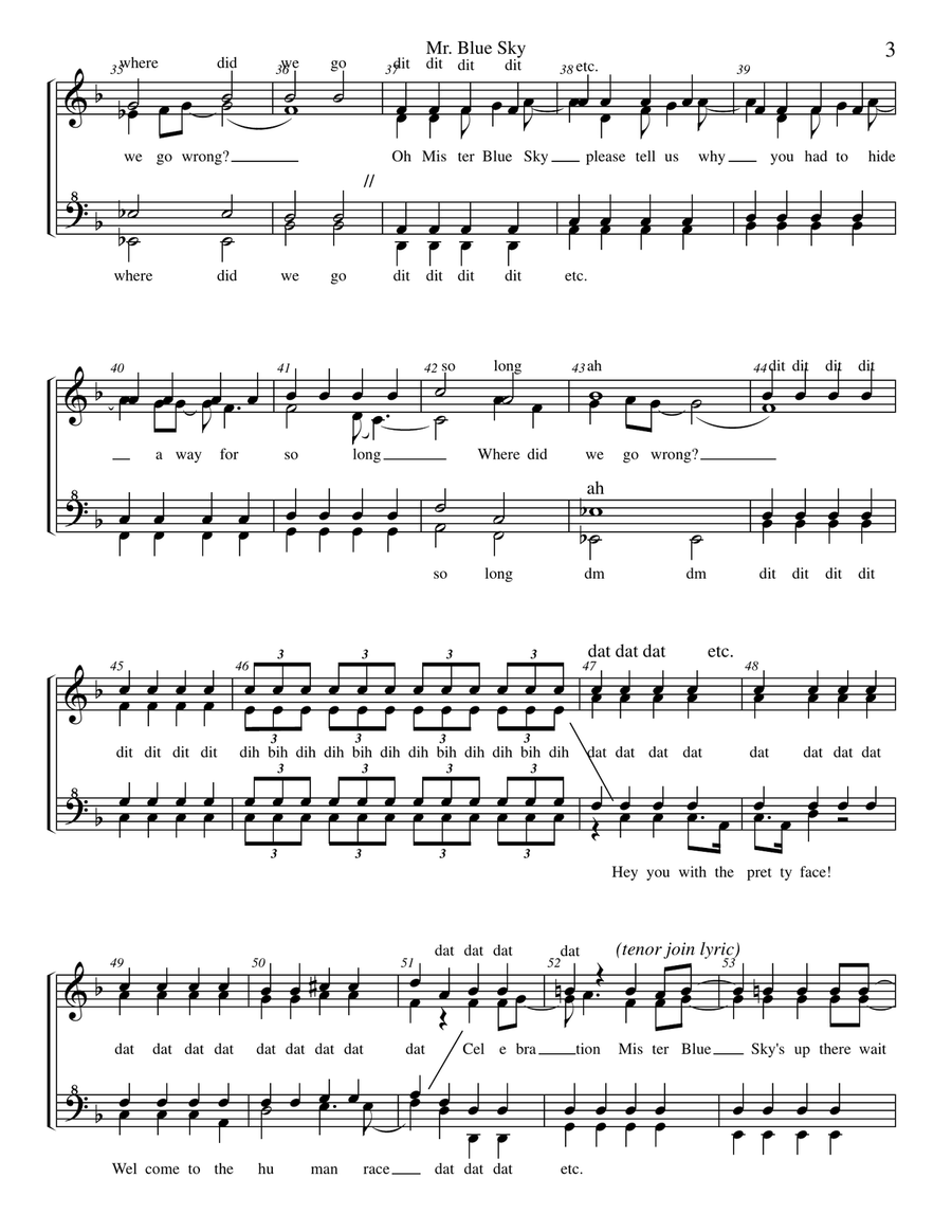 Mr. Blue Sky Mr. Blue Sky SSAA scores gallery preview page 3