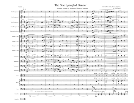 The Star Spangled Banner Arranged for Jazz Ensemble image number null