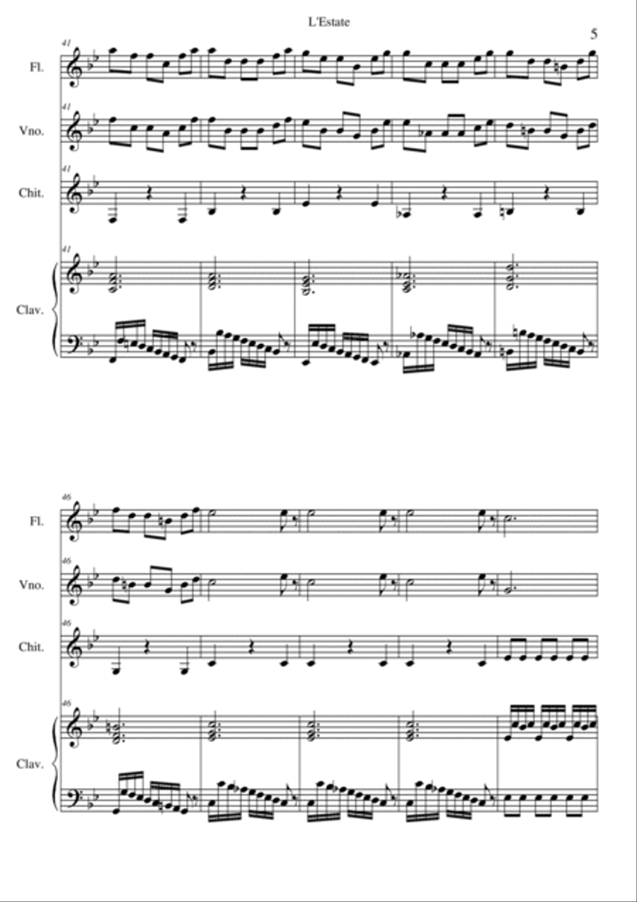 L'Estate Small Ensemble scores gallery preview page 5