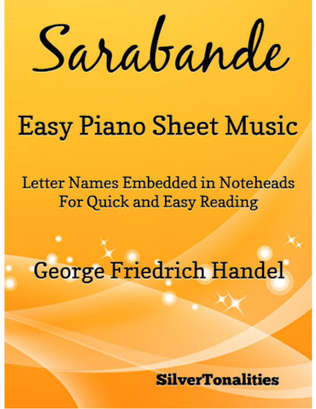 Book cover for Sarabande HWV 437 Easy Piano Sheet Music