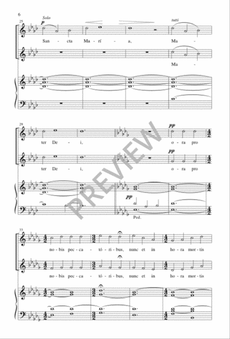 Ave Maria Choir scores gallery preview page 6