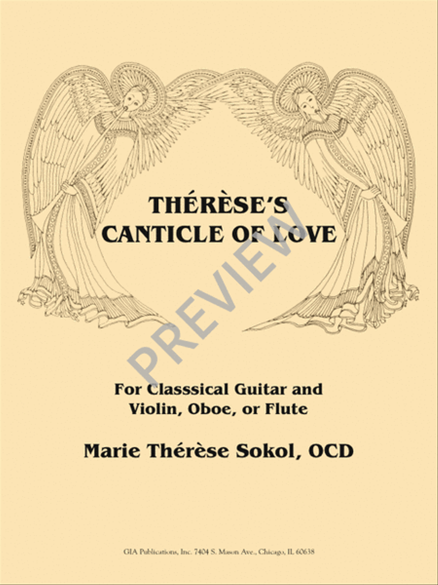 Therese’s Canticle of Love Guitar scores gallery preview page 1