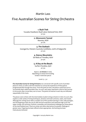 Five Australian Scenes for String Orchestra - 2. Glowworm Tunnel