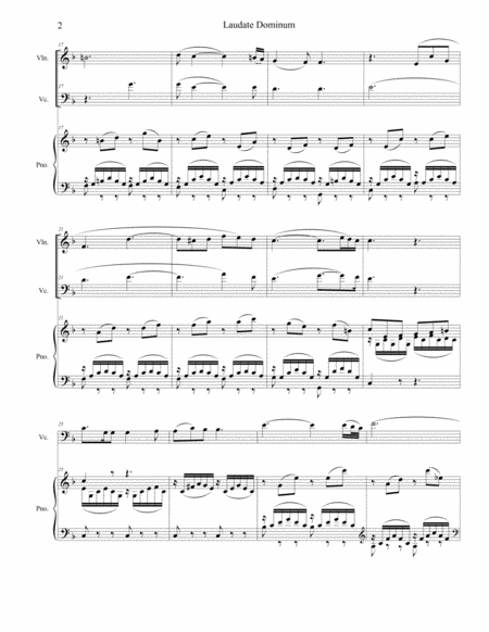 Laudate Dominum (Duet for Violin & Cello - Piano Accompaniment) image number null