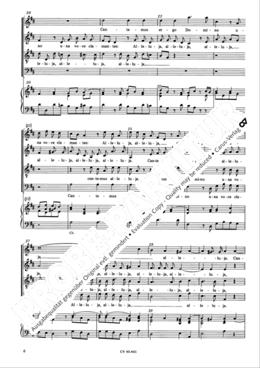 Benedictus sit Deus Pater 4-Part scores gallery preview page 7