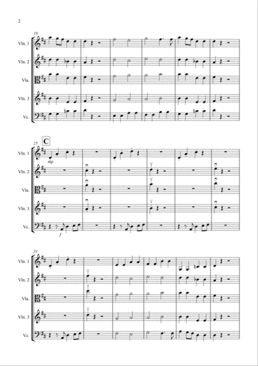 Wonderful Christmastime Wonderful Christmastime String Quartet scores gallery preview page 2