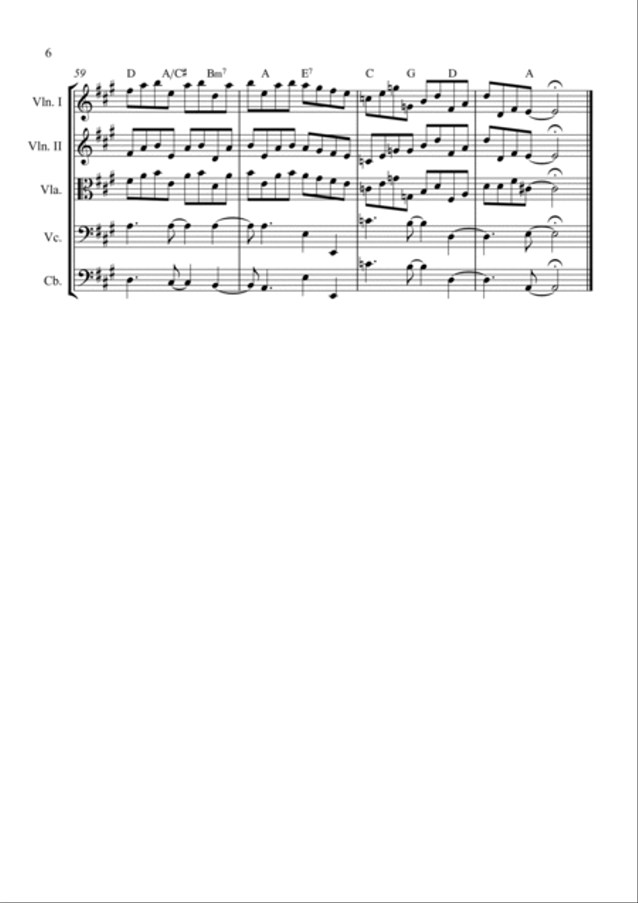 Here Comes The Sun String Quintet scores gallery preview page 6