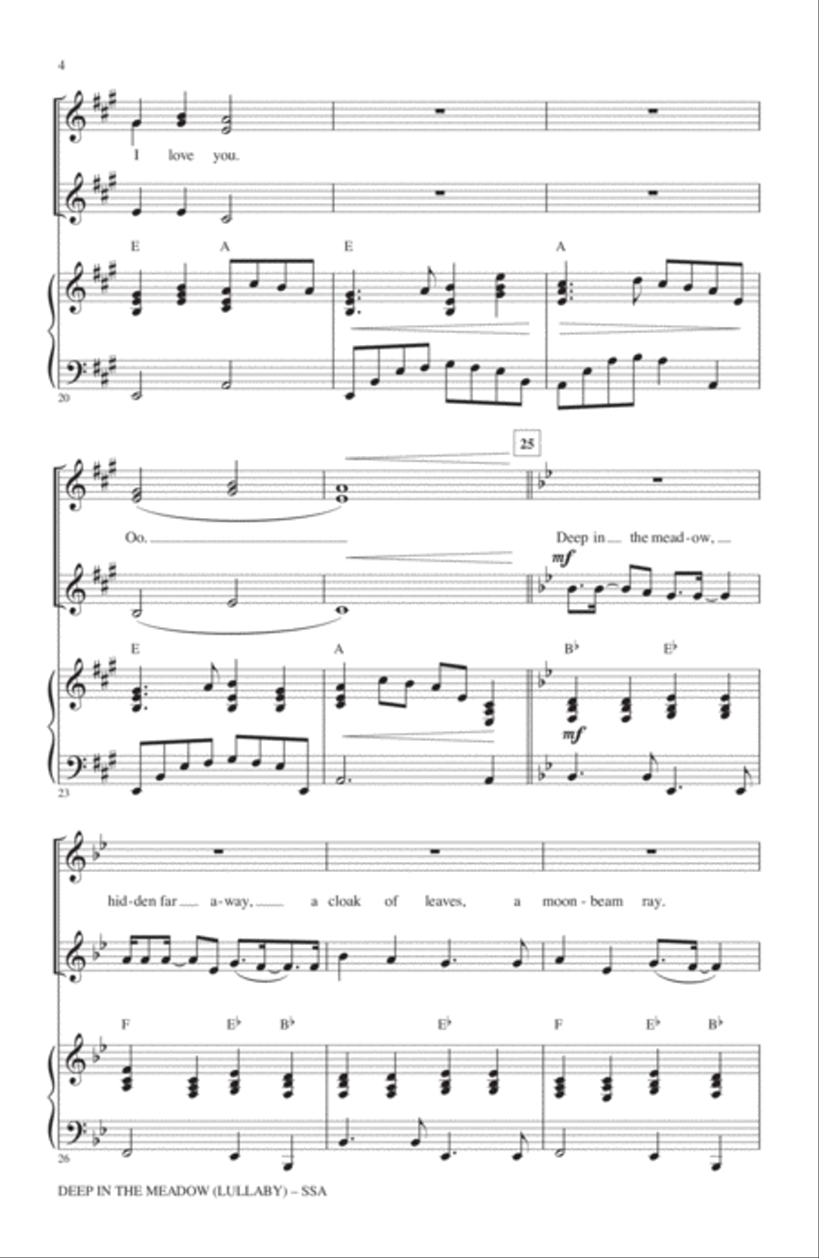 Deep In The Meadow SSA scores gallery preview page 3