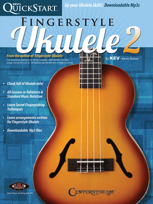 Book cover for Kev's QuickStart for Fingerstyle Ukulele - Volume 2