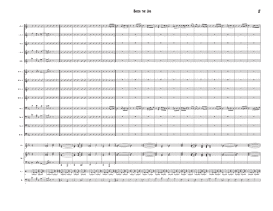 Bossa The Job Jazz Ensemble scores gallery preview page 5