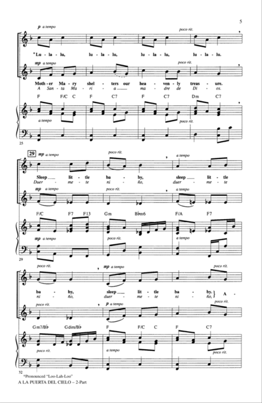 A La Puerta Del Cielo A La Puerta Del Cielo 2-Part scores gallery preview page 3