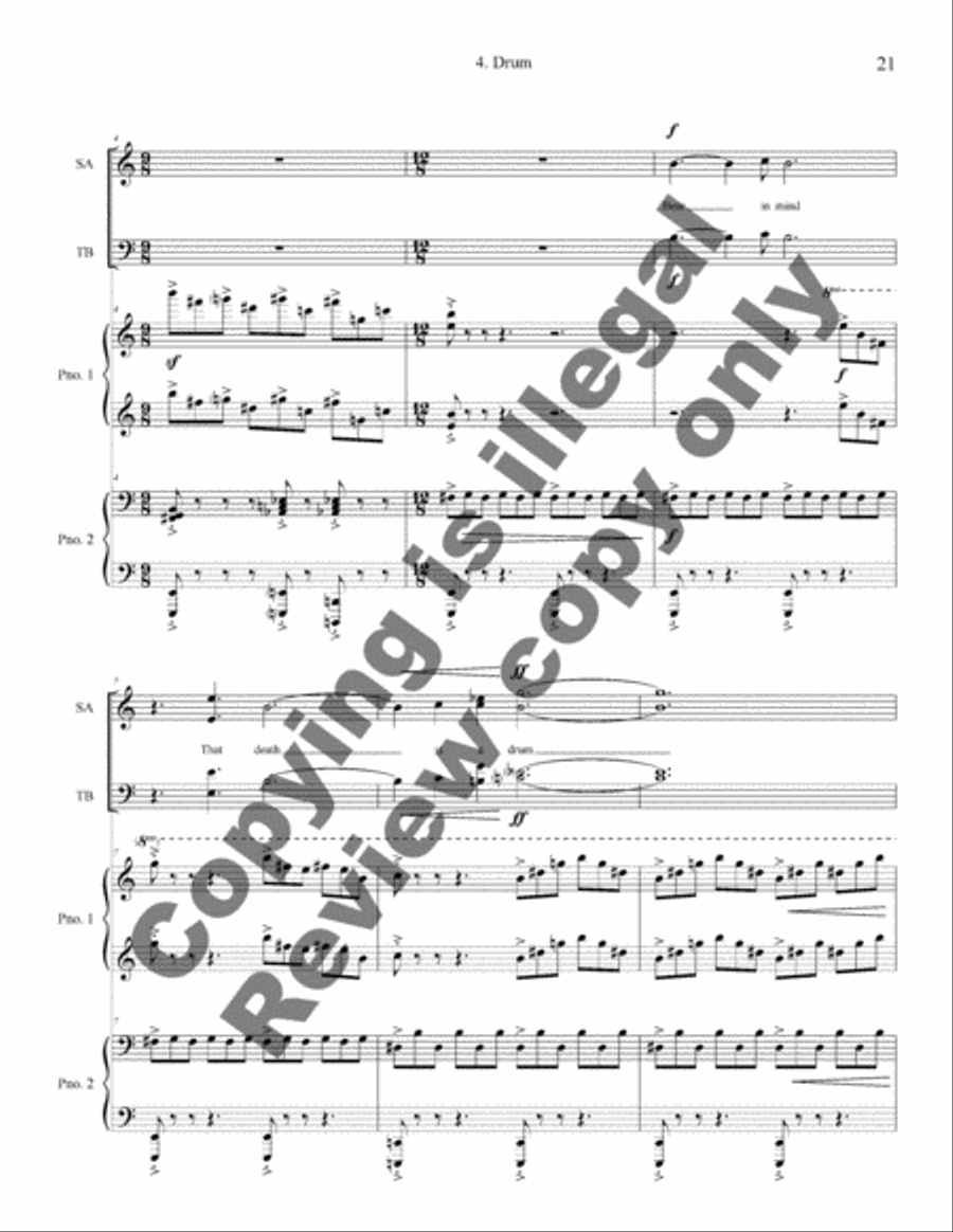 The Deepness of the Blue 4-Part scores gallery preview page 9