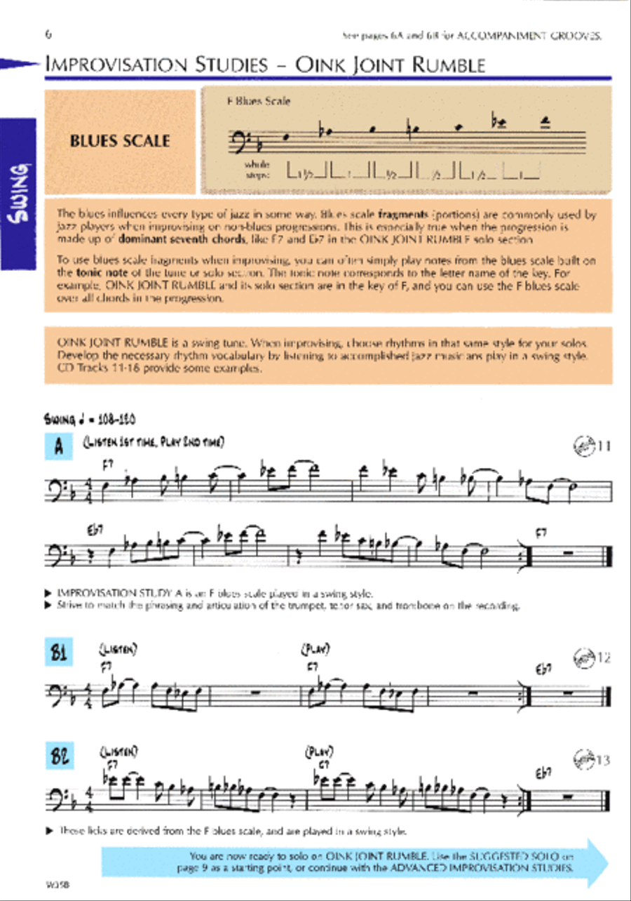 Standard of Excellence Advanced Jazz Ensemble Book 2, Bass Jazz Ensemble scores gallery preview page 2