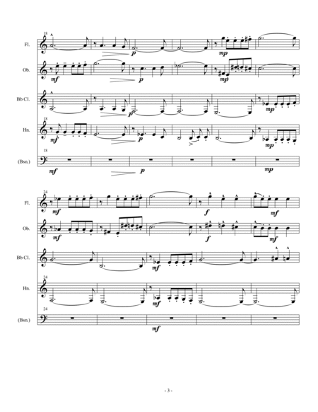 Horn (or Bassoon) Wind Quartet #2 image number null