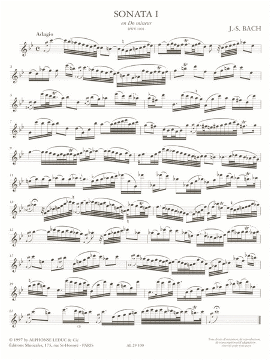 Violin Sonatas & Partitas Arr. For Treble Recorder Solo - Volume 1 Alto Recorder scores gallery preview page 2