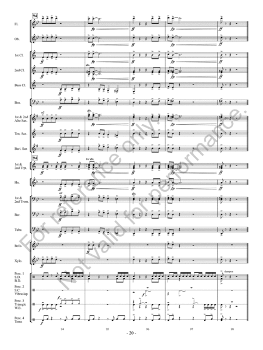 Hidden Gems Concert Band scores gallery preview page 21