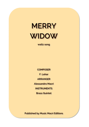 Book cover for MERRY WIDOW waltz song by F. Lehar
