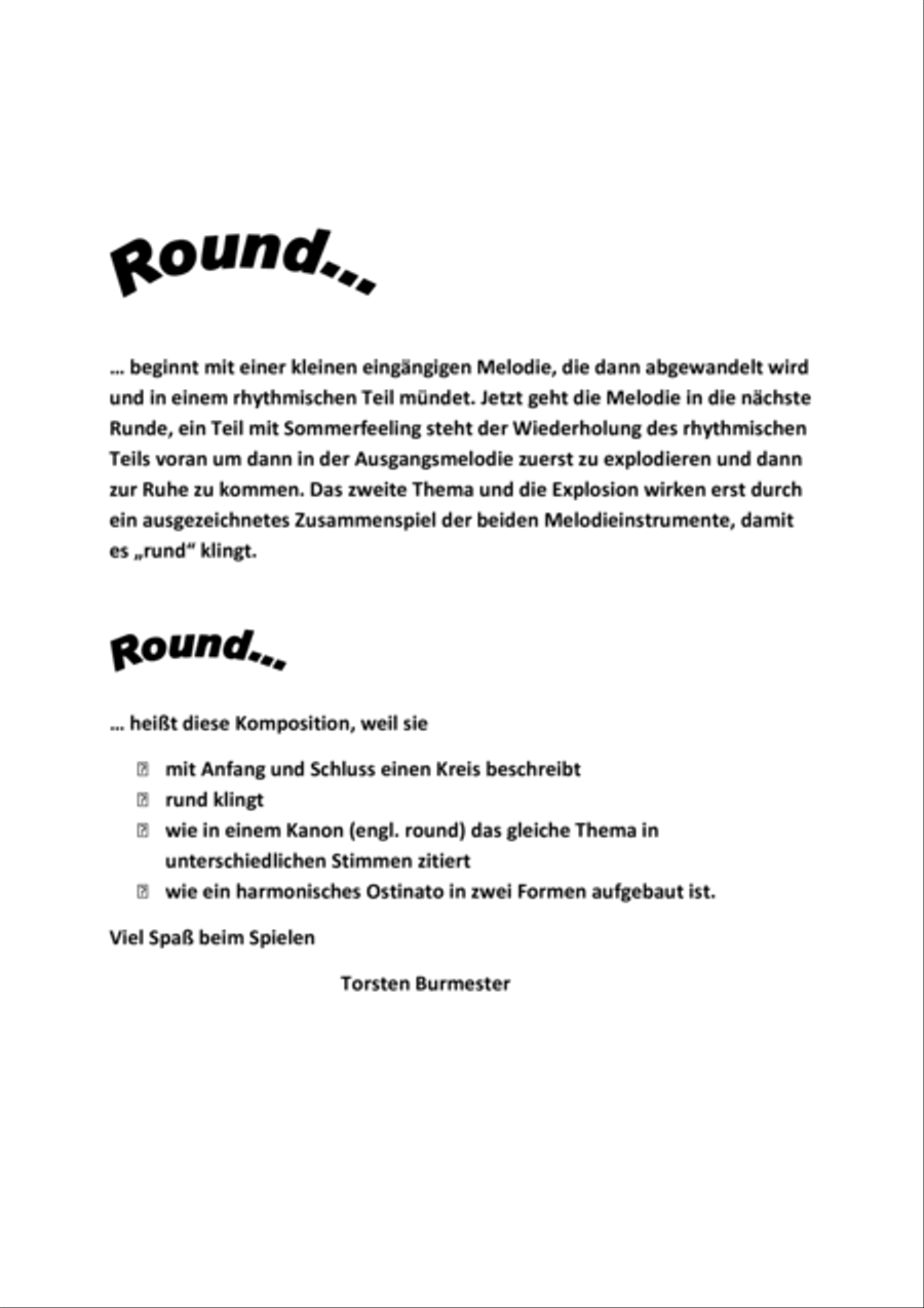 Round for Bb - Instruments Small Ensemble scores gallery preview page 2